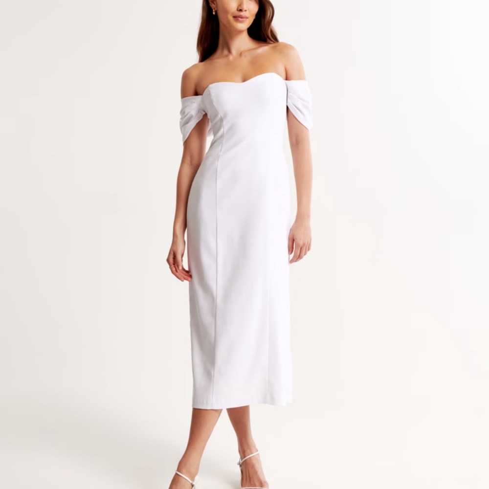 Abercrombie White Off the Shoulder Dress
